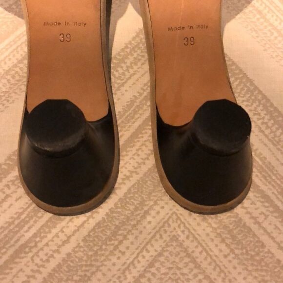 Marc Jacobs Black & White Bow Slides with Heel Size 39 - Picture 7 of 8